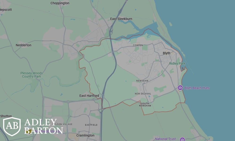 Areas of Blyth our Tracing Agents cover