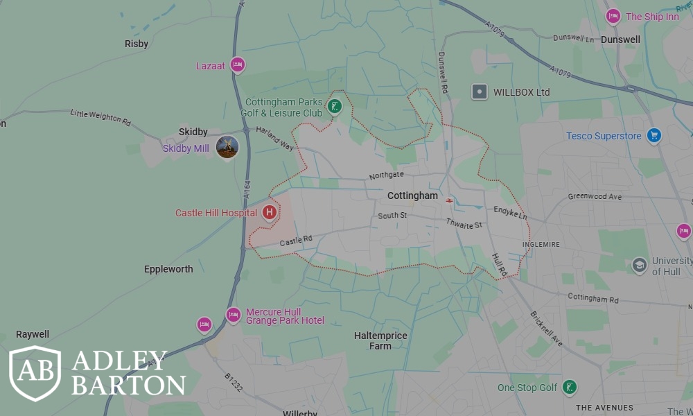 Areas of Cottingham our Tracing Agents cover