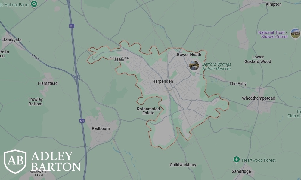 Areas of Harpenden our Tracing Agents cover