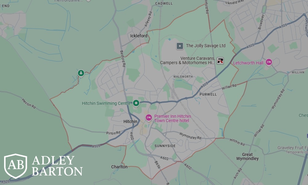 Areas of Hitchin our Tracing Agents cover