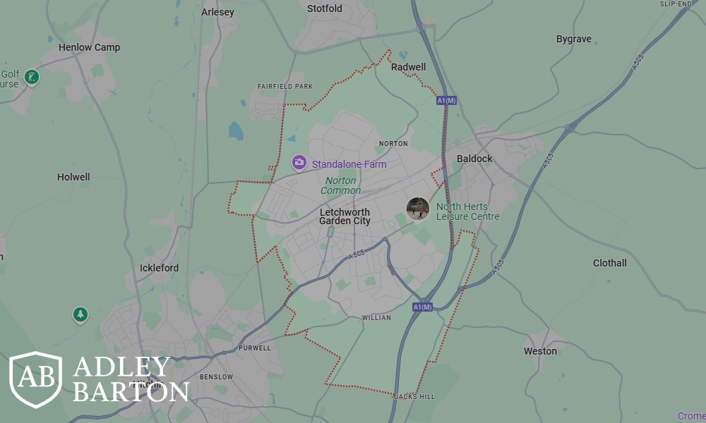 Areas of Letchworth Garden City our Tracing Agents cover