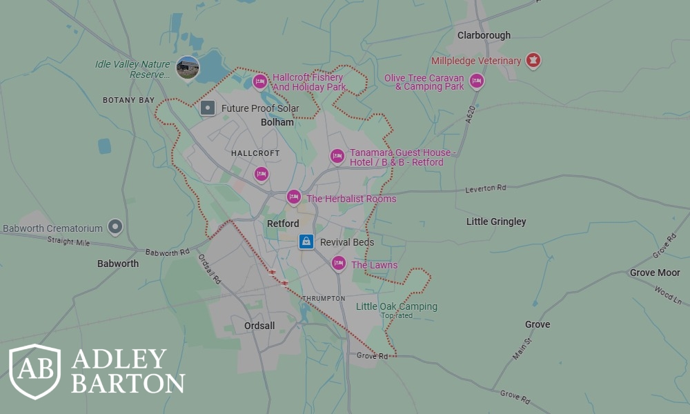 Areas of Retford our Tracing Agents cover
